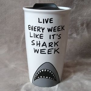 Shark Week Stoneware Tumbler